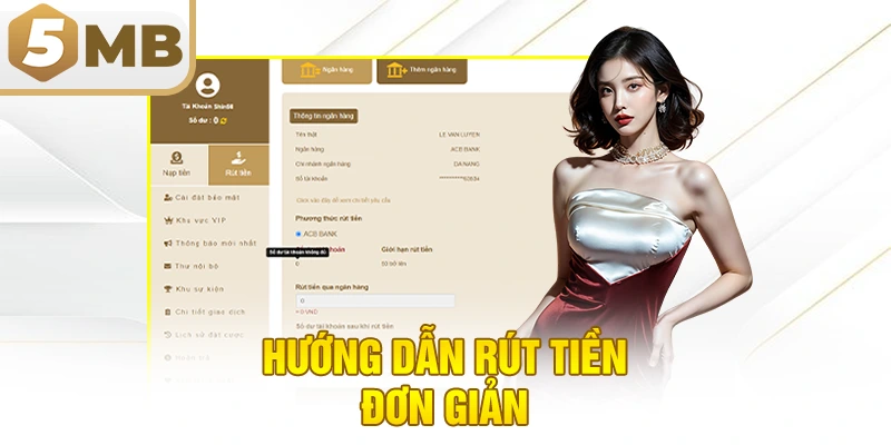 Hướng dẫn rút tiền đơn giản